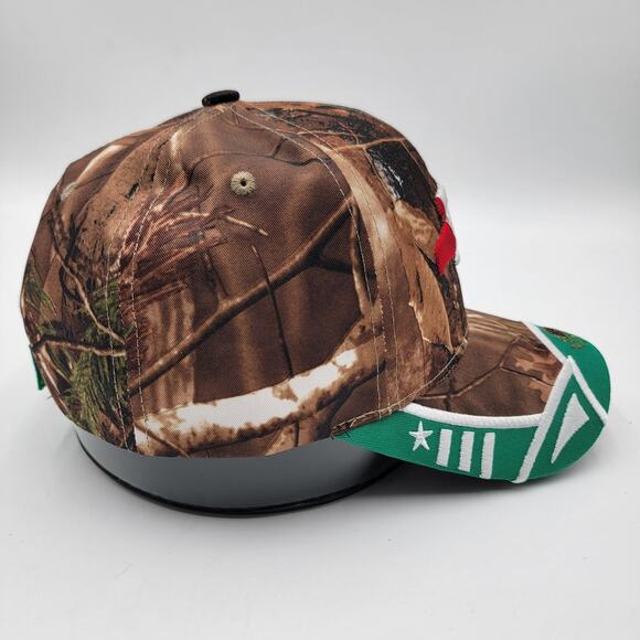 Zion Mexican Flag Hat Cap Snap Back Camouflage Camo Green Embroidered Mens - Picture 4 of 7